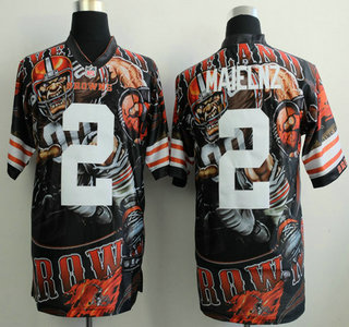 Nike Cleveland Browns #2 Johnny Manziel 2014 Fanatic Fashion Elite Jersey