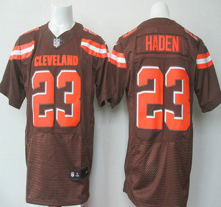 Nike Cleveland Browns #23 Joe Haden 2015 Brown Elite Jersey
