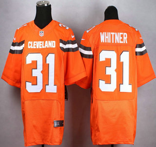 Nike Cleveland Browns #31 Donte Whitner 2015 Orange Elite Jersey