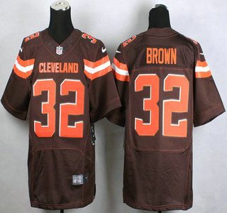 Nike Cleveland Browns #32 Jim Brown 2015 Brown Elite Jersey
