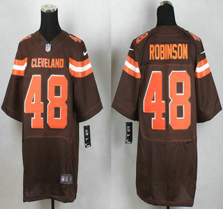 Nike Cleveland Browns #48 Gerell Robinson 2015 Nike Brown Elite Jersey