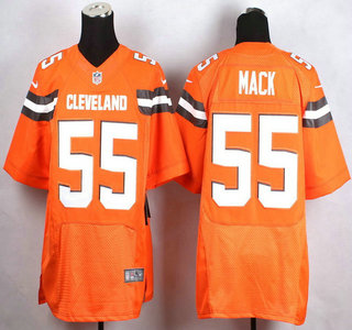 Nike Cleveland Browns #55 Alex Mack 2015 Orange Elite Jersey