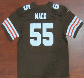 Nike Cleveland Browns #55 Alex Mack Brown Elite Jersey