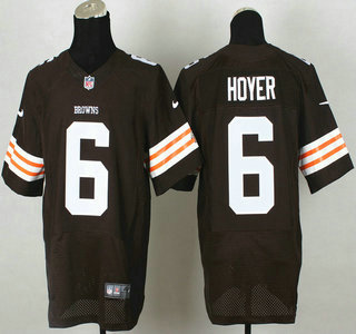 Nike Cleveland Browns #6 Brian Hoyer Brown Elite Jersey