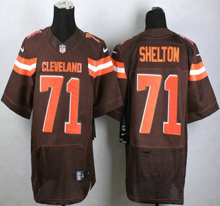 Nike Cleveland Browns #71 Danny Shelton 2015 Brown Elite Jersey