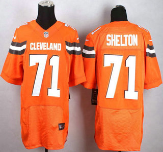 Nike Cleveland Browns #71 Danny Shelton 2015 Orange Elite Jersey