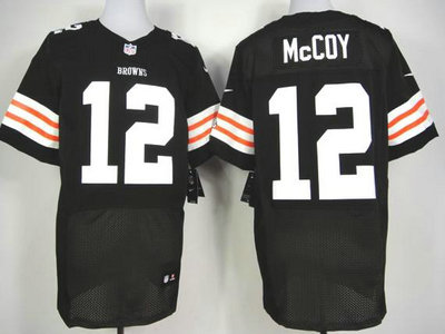 Nike Cleveland Browns 12 Colt Mccoy Brown 2012 Nike NFL Elite Jersey