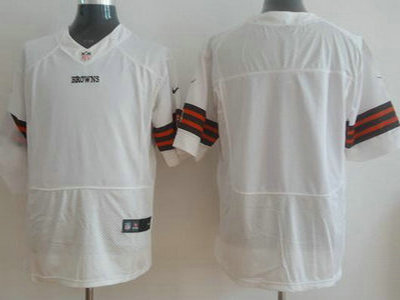 Nike Cleveland Browns Blank White Elite Jersey