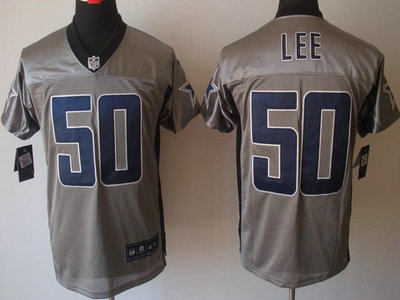 Nike Dallas Cowboy 50 Sean Lee Grey Shadow Elite Jersey