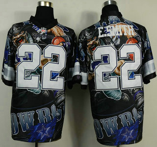 Nike Dallas Cowboys #22 Emmitt Smith 2014 Fanatic Fashion Elite Jersey