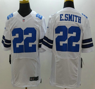 Nike Dallas Cowboys #22 Emmitt Smith White Elite Jersey