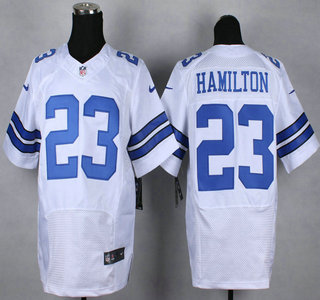 Nike Dallas Cowboys #23 Jakar Hamilton White Elite Jersey