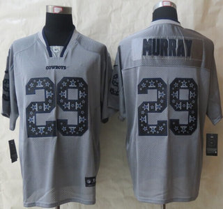 Nike Dallas Cowboys #29 DeMarco Murray Lights Out Grey Ornamented Elite Jersey