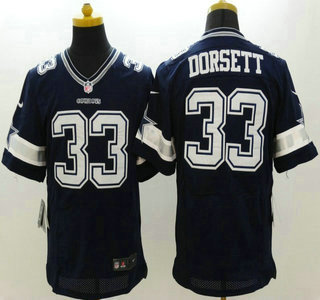 Nike Dallas Cowboys #33 Tony Dorsett Blue Elite Jersey