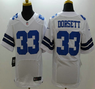 Nike Dallas Cowboys #33 Tony Dorsett White Elite Jersey