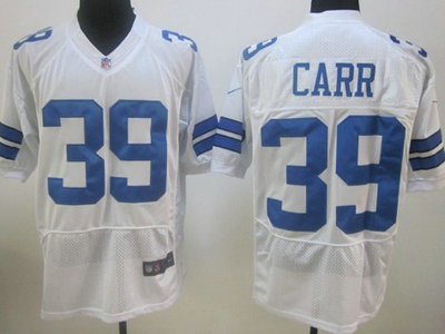 Dallas Cowboys 39 Brandon Carr White 2012 Nike NFL Elite Jerseys 