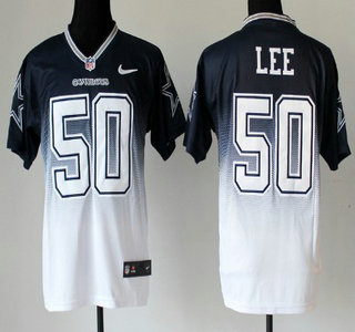 Nike Dallas Cowboys #50 Sean Lee 2013 Drift Fashion II Blue Elite Jersey