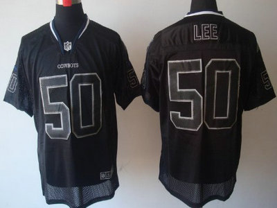 Nike Dallas Cowboys 50 Sean Lee Lights Out Black Elite Jersey