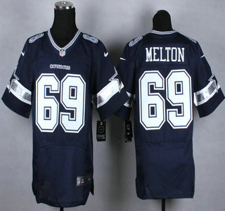 Nike Dallas Cowboys #69 Henry Melton Blue Elite Jersey