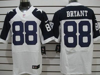 Nike Dallas Cowboys 88 Dez Bryant White Thanksgiving Elite Jersey