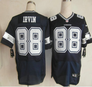 Nike Dallas Cowboys #88 Michael Irvin Navy Blue Elite Jersey