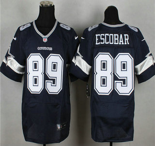 Nike Dallas Cowboys #89 Gavin Escobar Navy Blue Elite Jersey