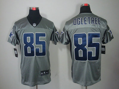 Nike Dallas Cowboys 85 Kevin Ogletree Gray Elite Jersey