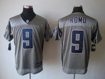 Nike Dallas Cowboys 9 Tony Romo Grey Shadow 2012 Nike NFL Elite Jersey
