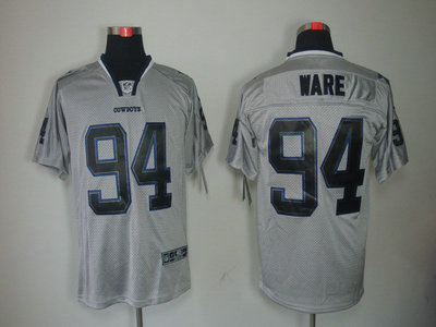 Nike Dallas Cowboys 94 DeMarcus Ware Lights Out Black Name Grey Elite Jerseys