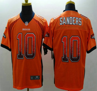 Nike Denver Broncos #10 Emmanuel Sanders 2013 Drift Fashion Orange Elite Jersey