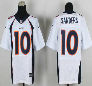 Nike Denver Broncos #10 Emmanuel Sanders 2013 New Style White Elite Jersey
