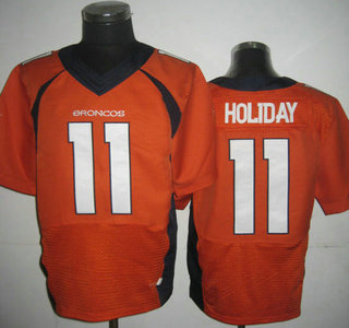Nike Denver Broncos #11 Trindon Holliday 2013 Orange Elite Jersey