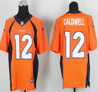 Nike Denver Broncos #12 Andre Caldwell 2013 New Style Orange Elite Jersey