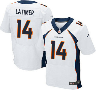 Nike Denver Broncos #14 Cody Latimer 2013 New Style White Elite Jersey
