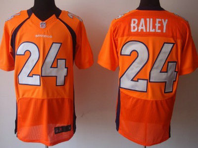 Denver Broncos 24 Champ Bailey Orange 2012 Nike NFL Elite Jerseys 