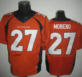 Nike Denver Broncos #27 Knowshon Moreno 2013 Orange Elite Jersey