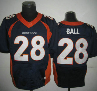 Nike Denver Broncos #28 Montee Ball 2013 Blue Elite Jersey