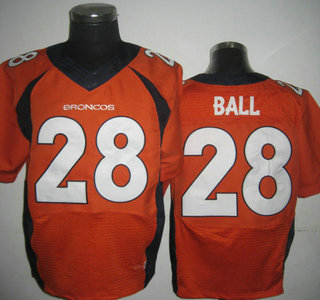 Nike Denver Broncos #28 Montee Ball 2013 Orange Elite Jersey