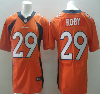 Nike Denver Broncos #29 Bradley Roby 2013 New Style Orange Elite Jersey