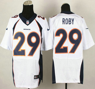Nike Denver Broncos #29 Bradley Roby 2013 New Style White Elite Jersey
