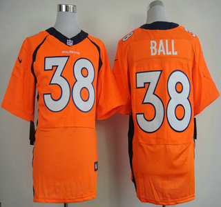 Nike Denver Broncos #38 Montee Ball 2013 Orange Elite Jersey