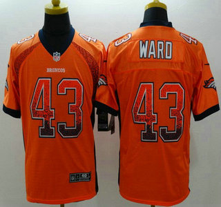 Nike Denver Broncos #43 T.J. Ward 2013 Drift Fashion Orange Elite Jersey