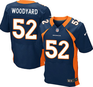 Nike Denver Broncos #52 Wesley Woodyard Elite Blue Jersey