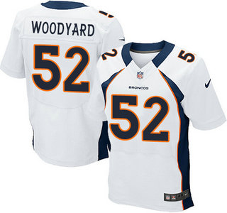 Nike Denver Broncos #52 Wesley Woodyard Elite White Jersey