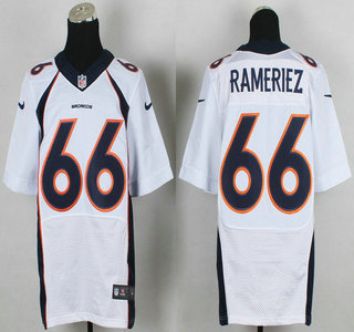Nike Denver Broncos #66 Manny Ramirez 2013 New Style White Elite Jersey