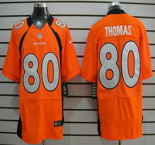 Nike Denver Broncos #80 Julius Thomas Orange Elite Jersey
