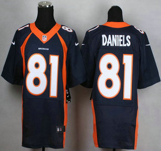 Nike Denver Broncos #81 Owen Daniels 2013 Blue Elite Jersey
