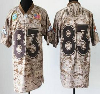 Nike Denver Broncos #83 Wes Welker Salute to Service Digital Camo Elite Jersey