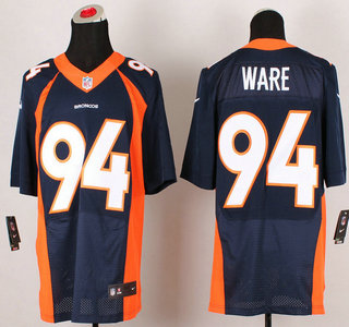 Nike Denver Broncos #94 DeMarcus Ware 2013 New Style Blue Elite Jersey