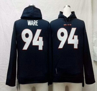 Nike Denver Broncos #94 DeMarcus Ware Navy Blue Kids Hoody
